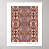 Lavender Stiefmütterchen Originale Kunst von Linda Poster (Vorne)