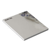 Lavender Stiele mit grauen Highlights Notizblock (angewinkelt)