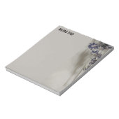 Lavender Stiele mit grauen Highlights Notizblock (Rotiert)