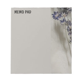 Lavender Stiele mit grauen Highlights Notizblock