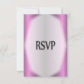 Lavender Stripe Wedding RSVP Karte (Rückseite)