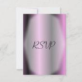 Lavender Stripe Wedding RSVP Karte (Rückseite)