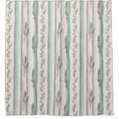 Lavender Striped  Duschvorhang (Vorderseite)