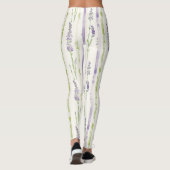 Lavender Stripes Floral   Leggings (Rückseite)