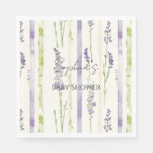 Lavender Stripes Floral   Serviette (Vorderseite)