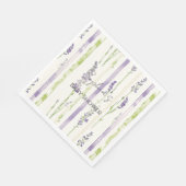 Lavender Stripes Floral   Serviette (Ecke)