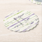 Lavender Stripes Floral   Untersetzer (angewinkelt)
