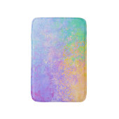 Lavender Sunrise Pastel Neon Alkohol Tinte Abstrak Badematte (Vorderseite Vertikal)