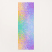 Lavender Sunrise Pastel Neon Alkohol Tinte Abstrak Yogamatte (Vorderseite)
