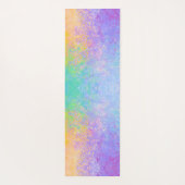 Lavender Sunrise Pastel Neon Alkohol Tinte Abstrak Yogamatte (Rückseite)