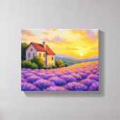 Lavender Sunset Canvas Print Leinwanddruck (Vorderseite)