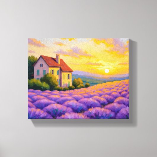 Lavender Sunset Canvas Print Leinwanddruck (Vorderseite)
