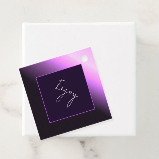 Lavender Sunset Favor Tag Geschenkanhänger (Beispiel)