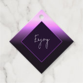 Lavender Sunset Favor Tag Geschenkanhänger (Vorderseite)
