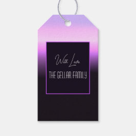 Lavender Sunset Geschenkmarke Geschenkanhänger