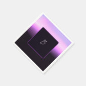 Lavender Sunset Paper Napkin Serviette (Ecke)