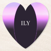 Lavender Sunset Paper Untersetzer (Vorderseite)