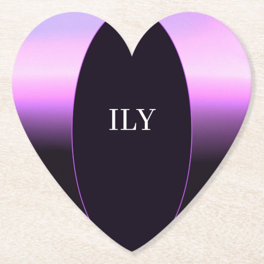 Lavender Sunset Paper Untersetzer (Vorderseite)