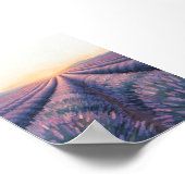 Lavender Sunset Poster (Ecke)