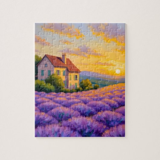 Lavender Sunset Puzzle (Vertikal)