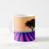 Lavender Sunset Serenity Kaffeetasse (Vorderseite Links)