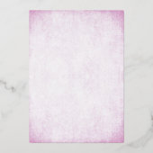 Lavender Sweet 16 Gold Confetti Folieneinladung (Rückseite)