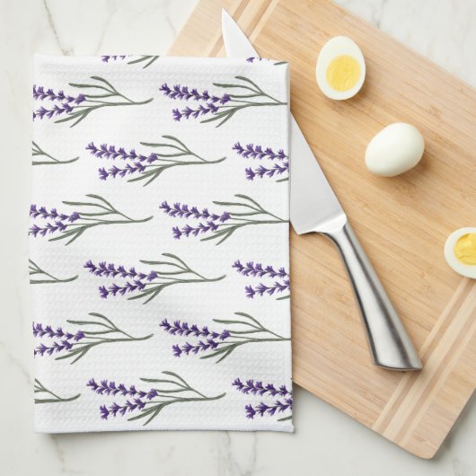 Lavender Tee Handtuch (Viertel Falte)