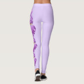 Lavender Tennessee Iris Staat Blume Leggings (Rückseite)
