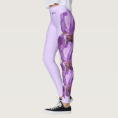 Lavender Tennessee Iris Staat Blume Leggings (Links)