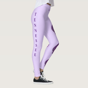Lavender Tennessee Iris Staat Blume Leggings