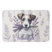 Lavender Terrier Liebe Badematte (Vorderseite)