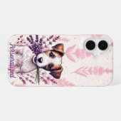 Lavender-Terrier-Liebe iPhone 16 Hülle (Rückseite (Horizontal))