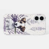 Lavender Terrier Liebe iPhone 16 Hülle (Rückseite (Horizontal))