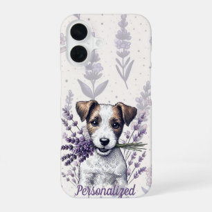 Lavender Terrier Liebe iPhone 16 Hülle