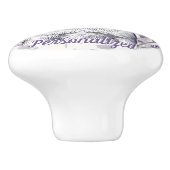 Lavender Terrier Liebe Keramikknauf (Seitenansicht)