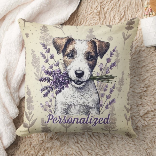 Lavender Terrier Liebe Kissen (Decke)