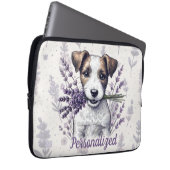 Lavender Terrier Liebe Laptopschutzhülle (Vorne Rechts)