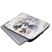 Lavender Terrier Liebe Laptopschutzhülle (Vorne Knopf)