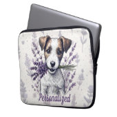 Lavender Terrier Liebe Laptopschutzhülle (Vorderseite Links)