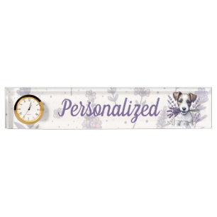 Lavender Terrier Liebe Namensplakette