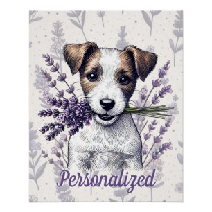 Lavender Terrier Liebe Poster