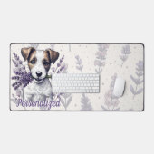 Lavender Terrier Liebe Schreibtischunterlage (Tastatur & Maus)