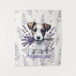 Lavender Terrier Liebe Wandteppich