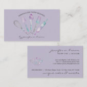 Lavender Thema Konditorei Koch Zuhause Made Bakery Visitenkarte (Vorne/Hinten)