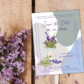 Lavender Themed Niedliche Hübsche Blumenhochzeit Ankündigungspostkarte