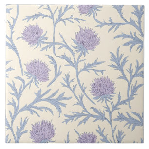 Lavender Thistle Blume Muster Fliese