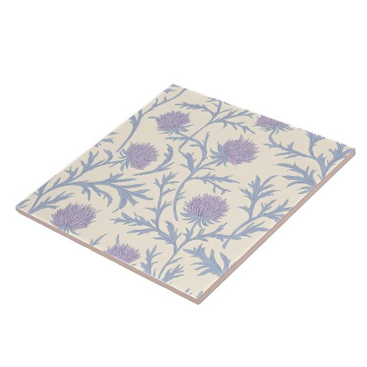 Lavender Thistle Blume Muster Fliese (Seite)