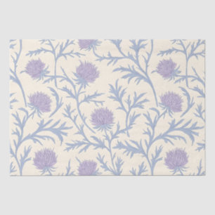 Lavender Thistle Blume Muster Seidenpapier