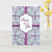 Lavender Thoughts Thinking of You Chocolate Gift Karte (Gelbe Blume)