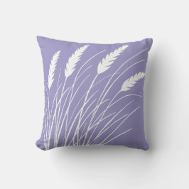 Lavender throw pillow with beach grass kissen
